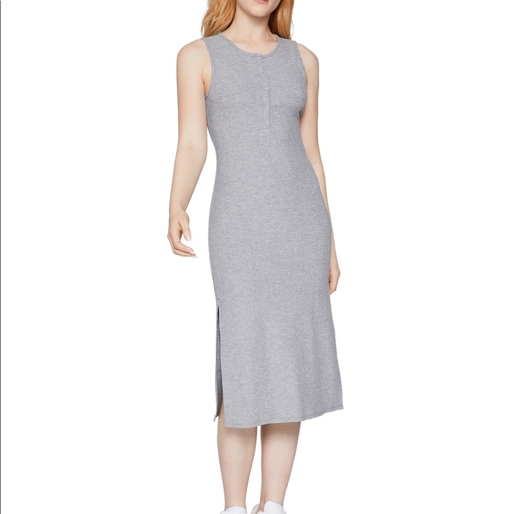 BCBGeneration Ribbed Tank Henley Dress